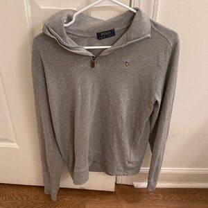 Polo by Ralph Lauren Light Gray Zip-Up Sweater